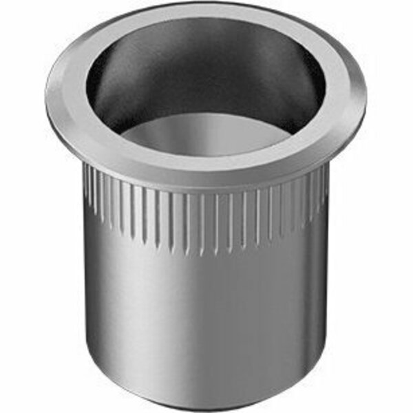 Bsc Preferred Aluminum Heavy-Duty Rivet Nut M10 x 1.5 Internal Thread .7-3.8mm Material Thickness, 10PK 94020A399